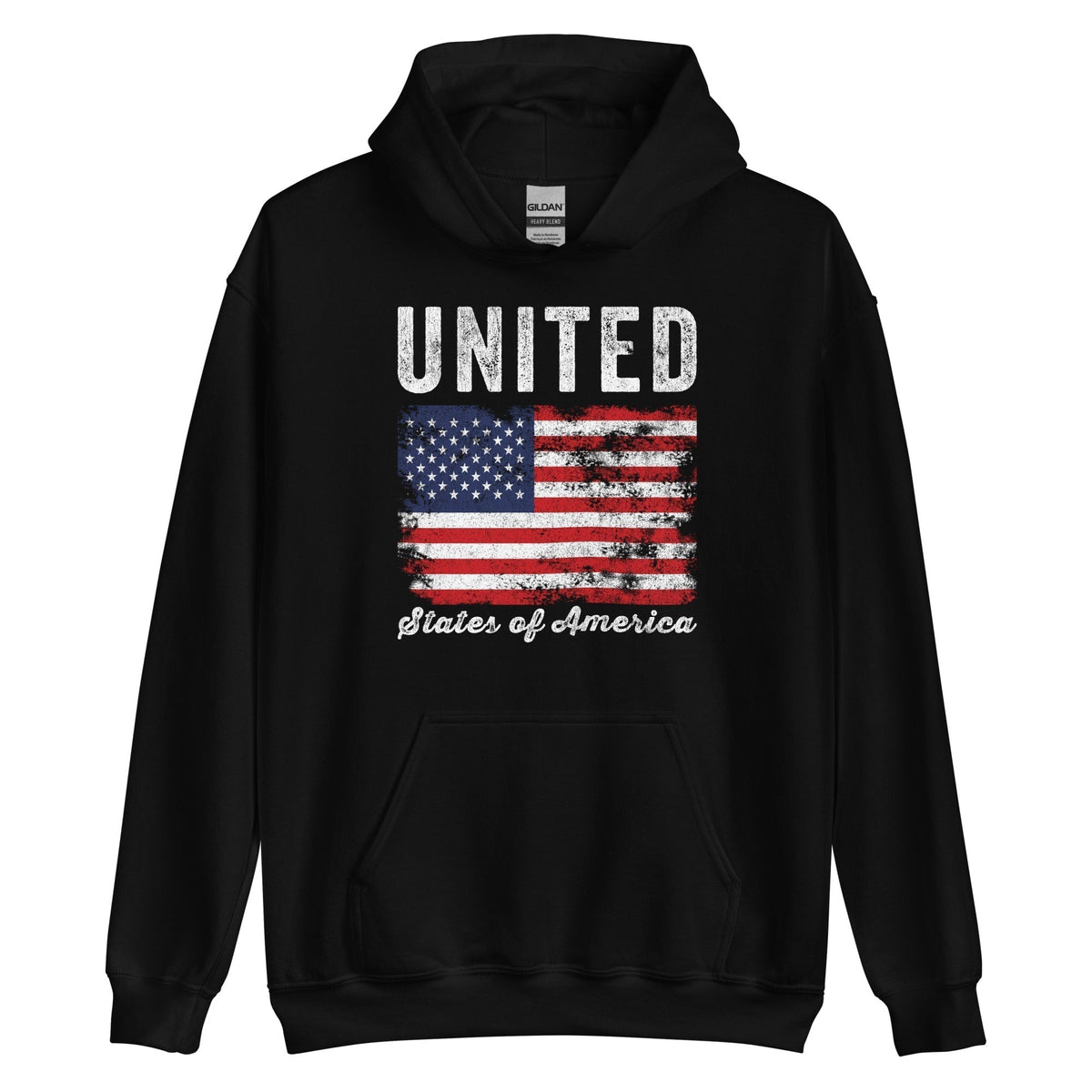 Distressed Flag Collection Hoodie Nation Flag 