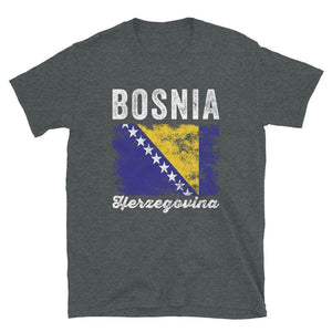 Bosnia and Herzegovina Flag Distressed T-Shirt
