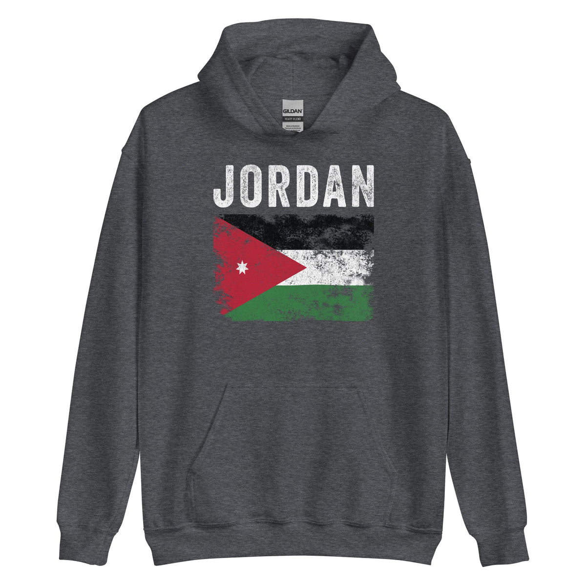 Jordan Flag Distressed Jordanian Flag Hoodie Flag Nation