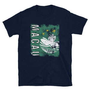 Macau Flag Distressed T-Shirt