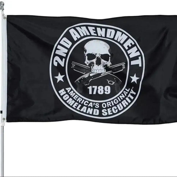 2nd Amendment Flag - 90x150cm(3x5ft) - 60x90cm(2x3ft)