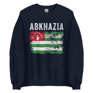 Abkhazia Flag Distressed - Abkhaz Flag Sweatshirt