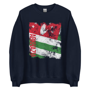 Abkhazia Flag Distressed Sweatshirt
