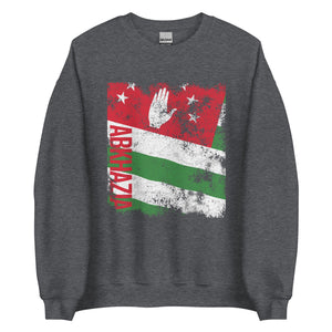 Abkhazia Flag Distressed Sweatshirt