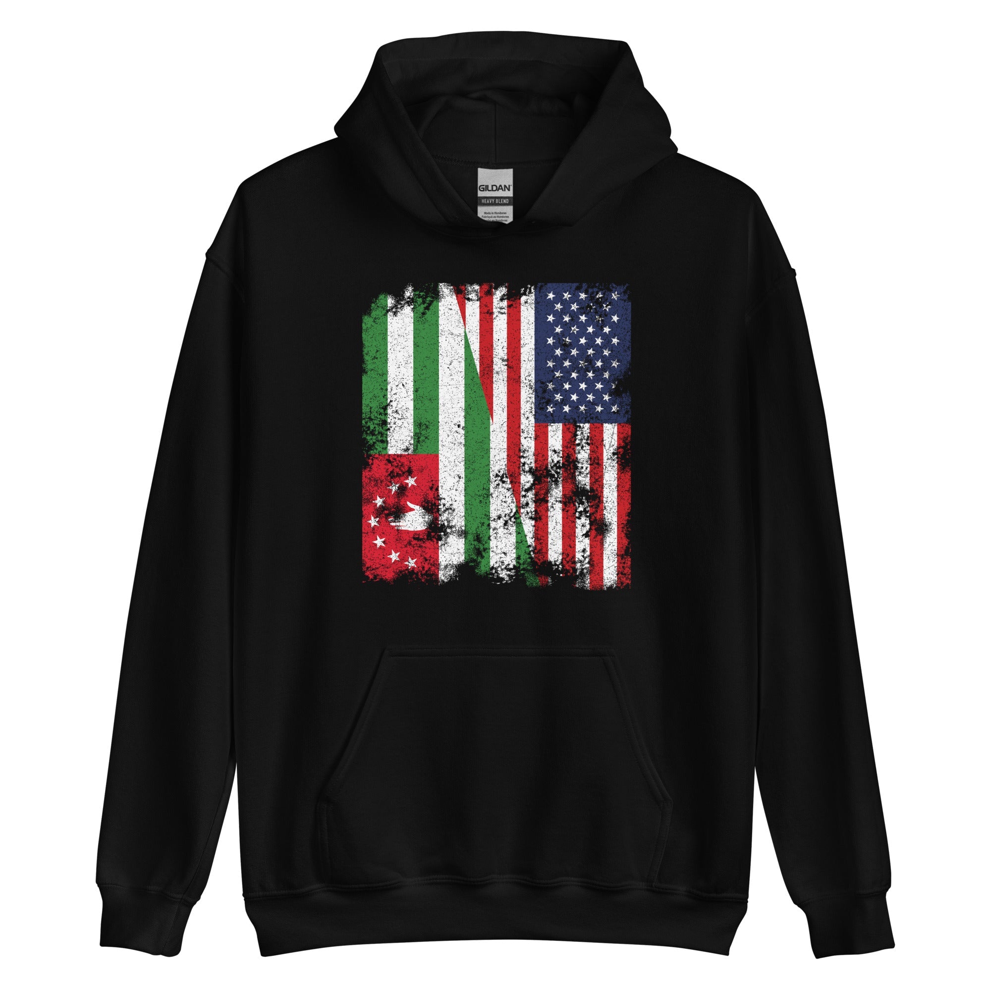 Abkhazia USA Flag - Half American Hoodie