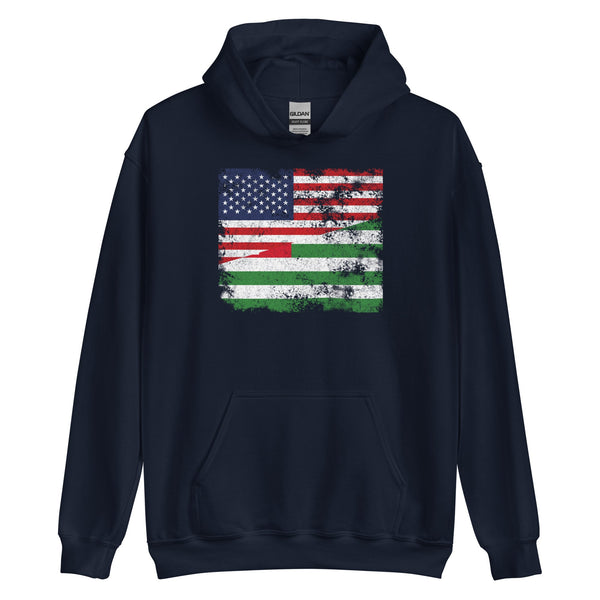 Abkhazia USA Flag Hoodie