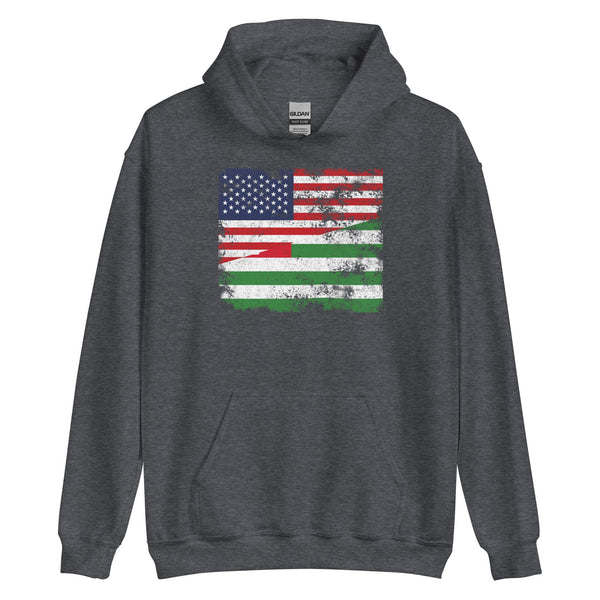 Abkhazia USA Flag Hoodie