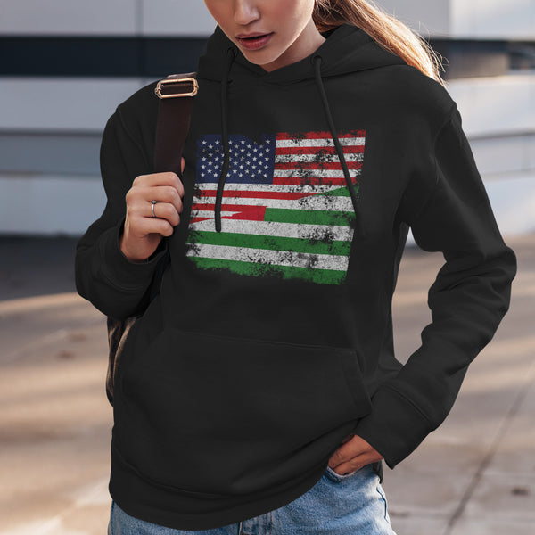 Abkhazia USA Flag Hoodie