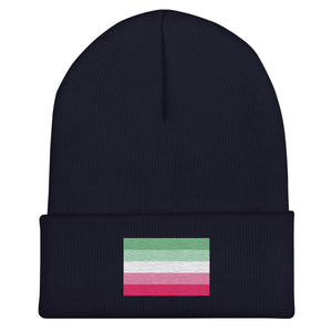 Abrosexual Flag Beanie - Embroidered LGBT+ Winter Hat