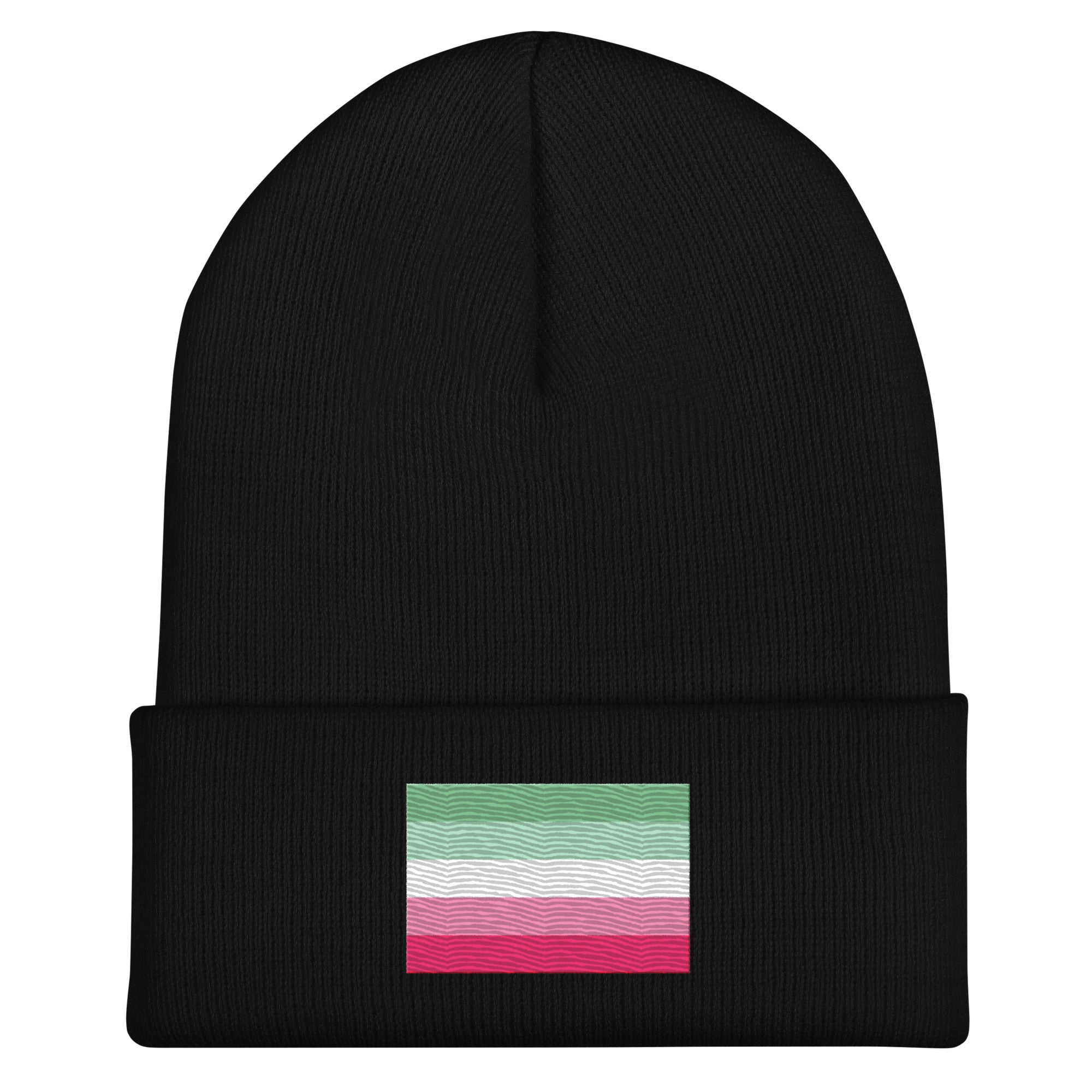 Abrosexual Flag Beanie - Embroidered LGBT+ Winter Hat