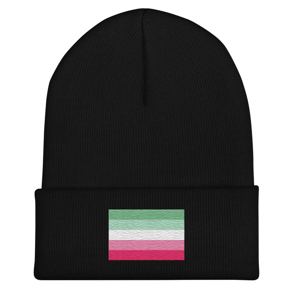 Abrosexual Flag Beanie - Embroidered LGBT+ Winter Hat