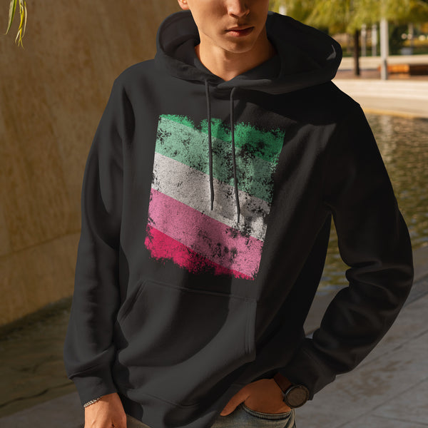 Abrosexual Flag - Distressed LGBT+ Hoodie