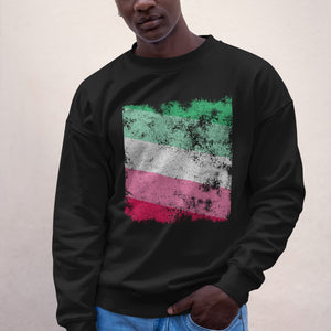 Abrosexual Flag - Distressed LGBT+ Sweatshirt