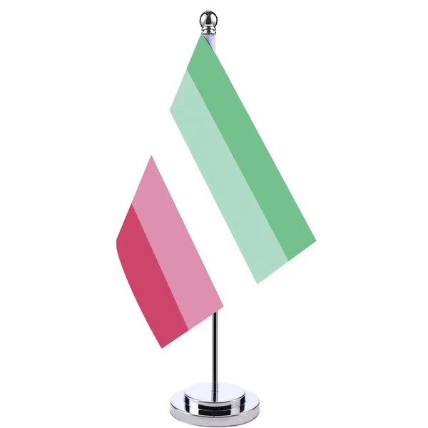 Abrosexual Pride Desk Flag - Small LGBTQIA2S+ Table Flag