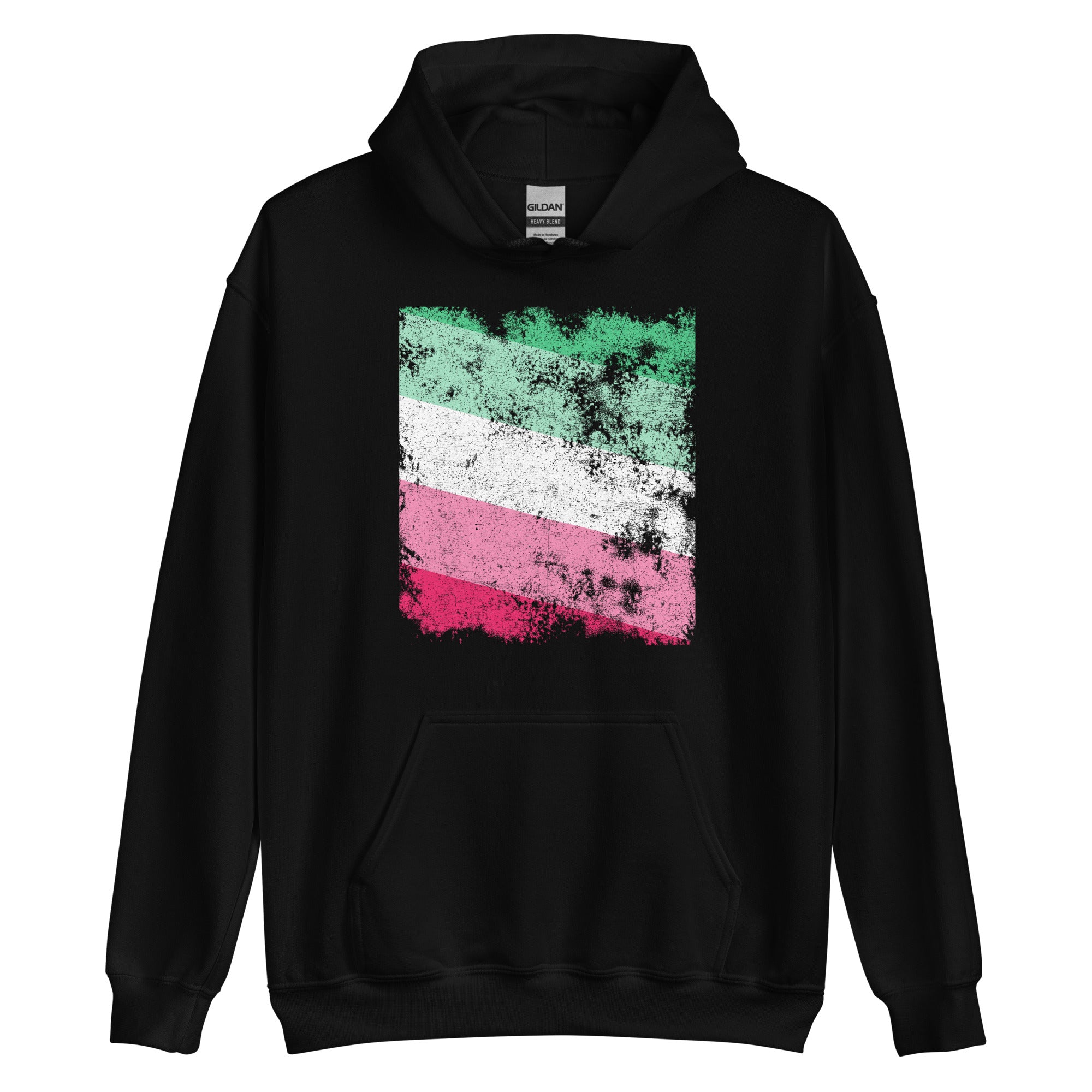 Abrosexual Flag - Distressed LGBT+ Hoodie
