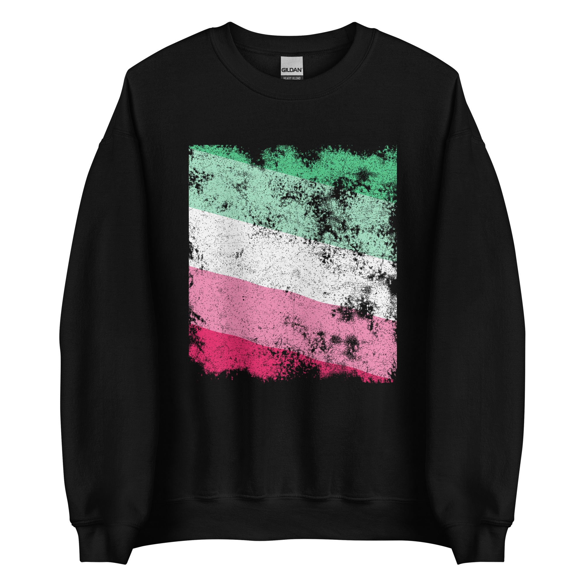 Abrosexual Flag - Distressed LGBT+ Sweatshirt