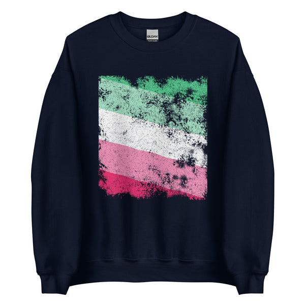 Abrosexual Flag - Distressed LGBT+ Sweatshirt