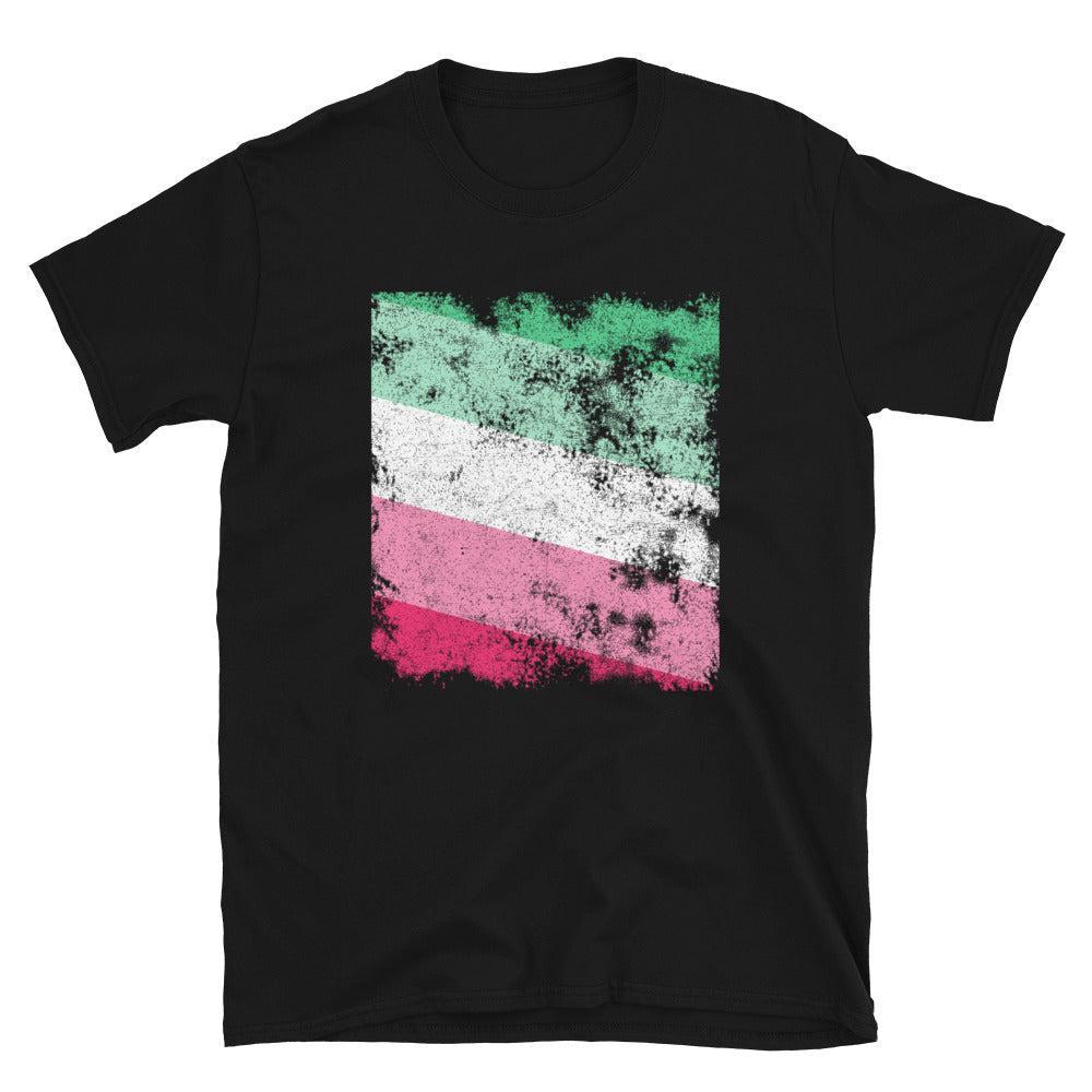 Abrosexual Flag - Distressed LGBT+ T-Shirt