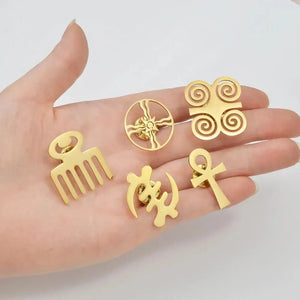 Adinkra Lapel Pin Collection - Enamel Pin