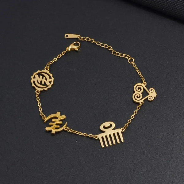 Adinkra Pendant Bracelet