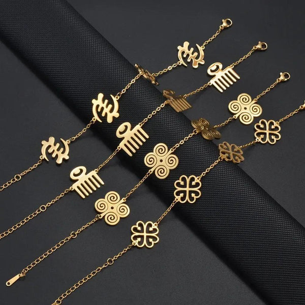 Adinkra Pendant Bracelet Collection