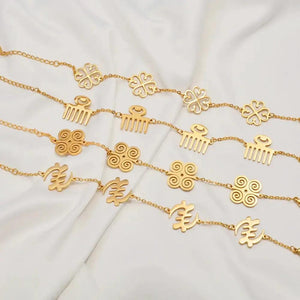 Adinkra Pendant Bracelet Collection