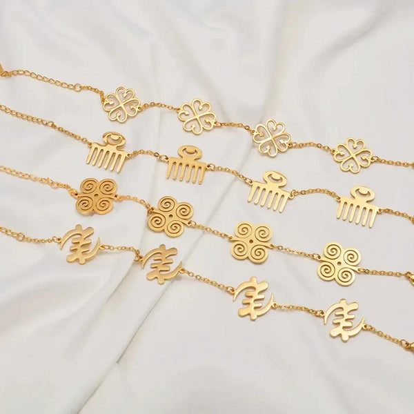 Adinkra Pendant Bracelet Collection