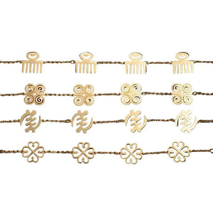 Adinkra Pendant Bracelet Collection