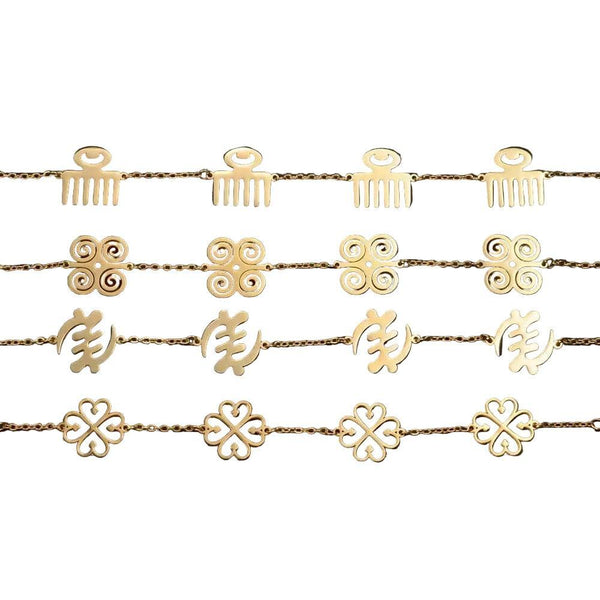 Adinkra Pendant Bracelet Collection