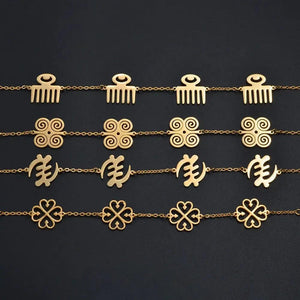Adinkra Pendant Bracelet Collection