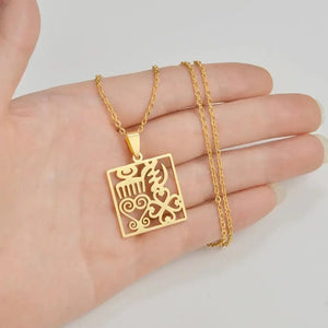 Adinkra Pendant Necklace