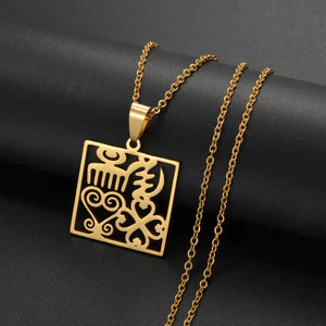Adinkra Pendant Necklace