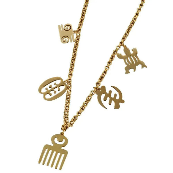 Adinkra Pendant Necklace, Bracelet or Anklet