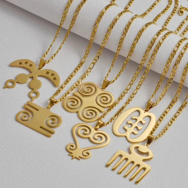 Adinkra Pendant Necklace Collection