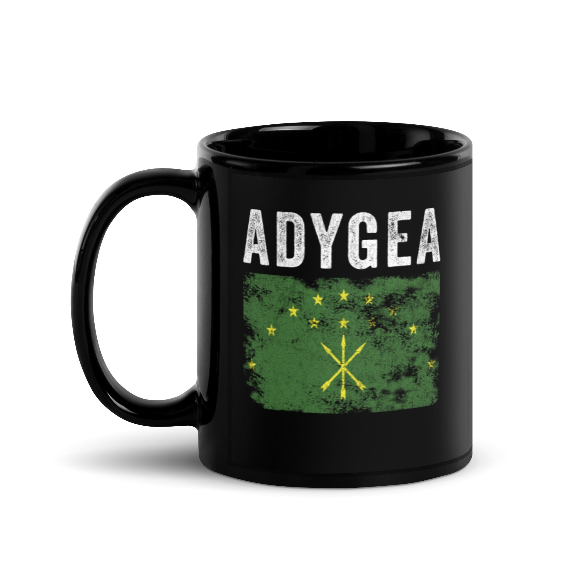 Adygea Flag Distressed - Circassian Flag Mug