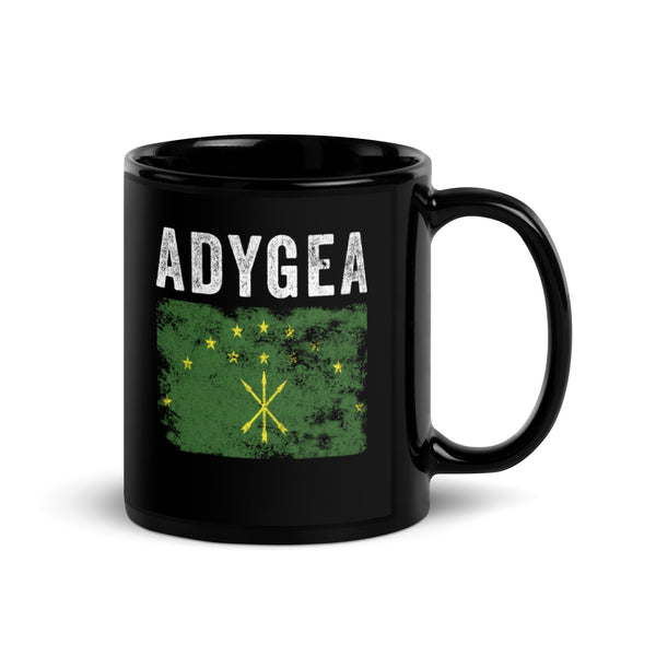 Adygea Flag Distressed - Circassian Flag Mug
