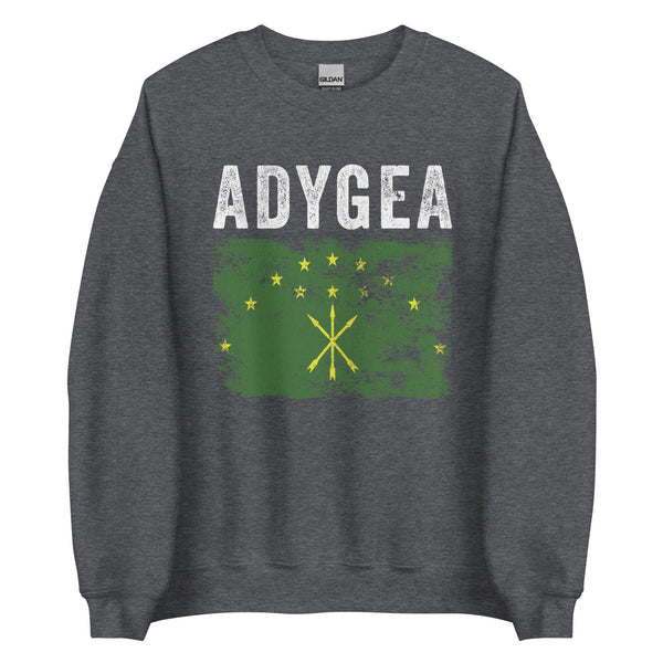 Adygea Flag Distressed - Circassian Flag Sweatshirt