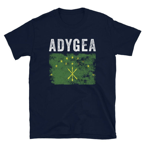 Adygea Flag Distressed - Circassian Flag T-Shirt