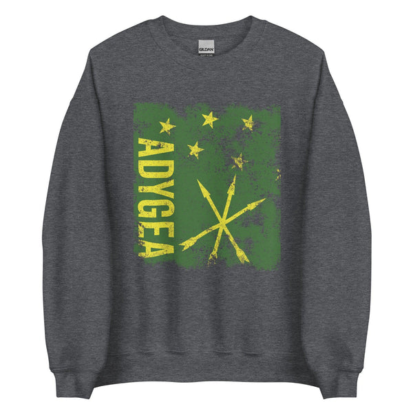Adygea Flag Distressed Sweatshirt