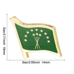 Adygea Flag Lapel Pin - Enamel Pin Flag