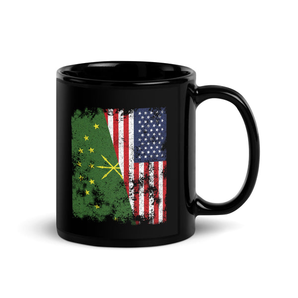 Adygea USA Flag - Half American Mug