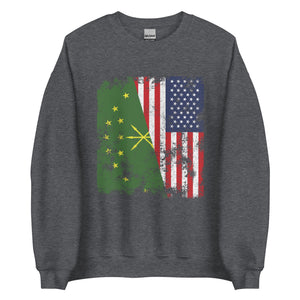 Adygea USA Flag - Half American Sweatshirt