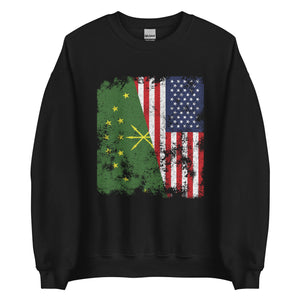 Adygea USA Flag - Half American Sweatshirt
