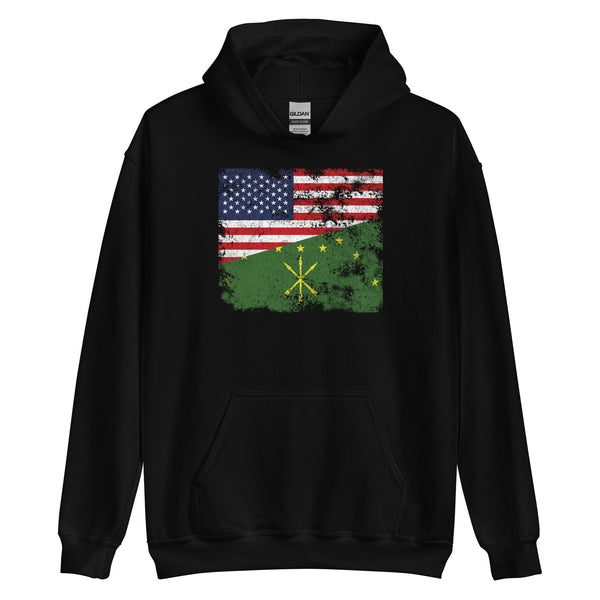 Adygea USA Flag Hoodie