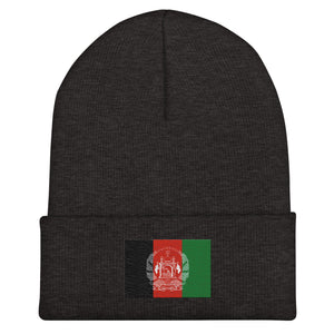 Afghanistan Flag Beanie - Embroidered Winter Hat