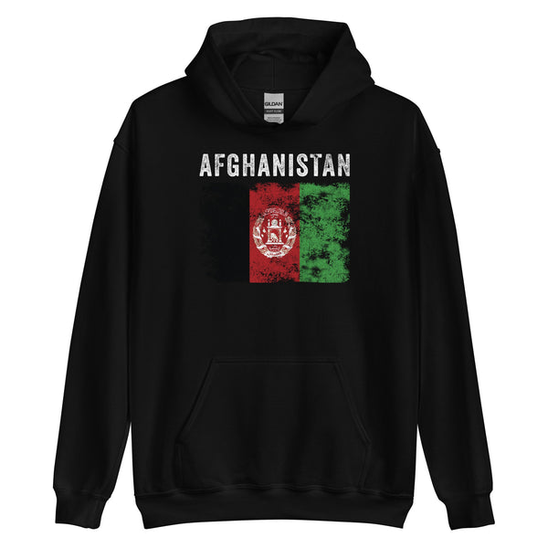 Afghanistan Flag Distressed Afghan Flag Hoodie