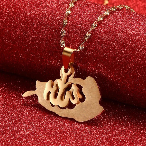 Afghanistan Flag Map Necklace Collection