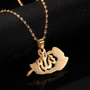 Afghanistan Flag Map Necklace Collection