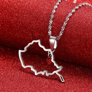 Afghanistan Flag Map Necklace Collection