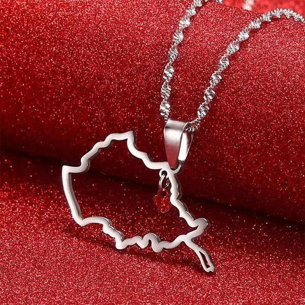 Afghanistan Flag Map Necklace Collection